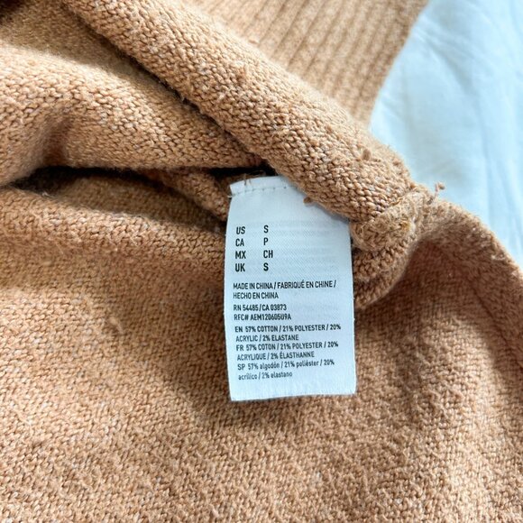 American Eagle Whoa So Soft Tan Crewneck Sweater Women’s Size Small - Picture 7 of 8